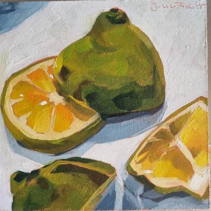 Peinture tiny limes par Ulrich Julia | Tableau Figuratif Huile Natures mortes