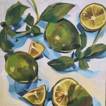 Peinture lime and basil par Ulrich Julia | Tableau Figuratif Bois, Huile