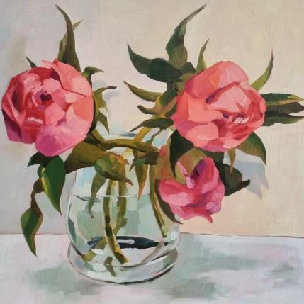 Peinture pink treasures par Ulrich Julia | Tableau Figuratif Bois, Huile