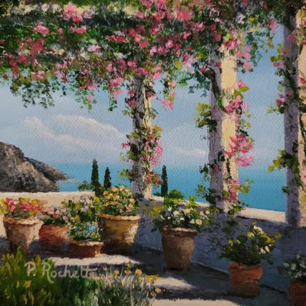 Peinture La pergola  par Rochette Patrice | Tableau Figuratif Huile Paysages