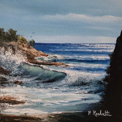 Peinture Le bruit du ressac  par Rochette Patrice | Tableau Figuratif Huile Marine