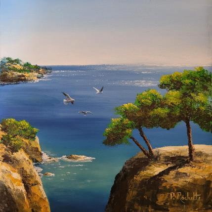 Peinture Le ballet des mouettes par Rochette Patrice | Tableau Figuratif Huile Marine, Paysages