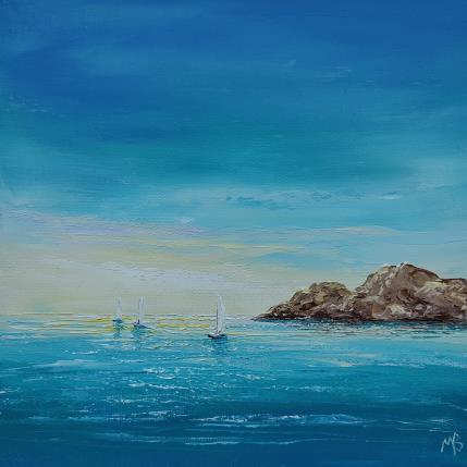 Peinture Azuréenne par Blandin Magali | Tableau Figuratif Huile Paysages