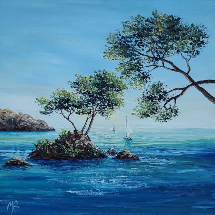 Peinture Baignade estivale par Blandin Magali | Tableau Figuratif Huile Paysages