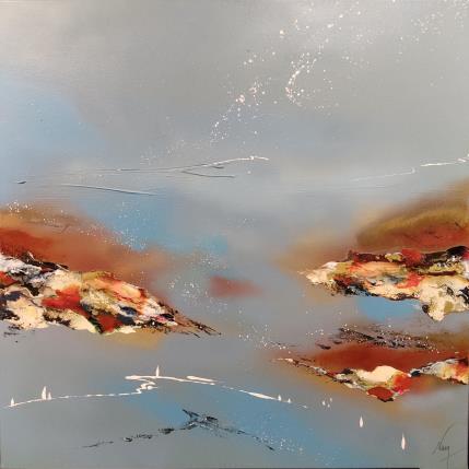 Peinture 771 par Naen | Tableau Abstrait Acrylique, Encre Minimaliste