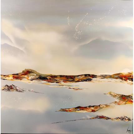 Peinture 817 par Naen | Tableau Abstrait Acrylique, Encre Minimaliste