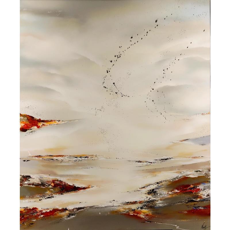 Peinture 841 par Naen | Tableau Abstrait Acrylique, Encre Minimaliste