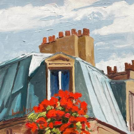 Peinture Sous les Combles par Brooksby | Tableau Figuratif Huile Architecture