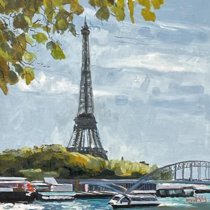 Peinture La Tour Eiffel par Brooksby | Tableau Figuratif Huile Paysages