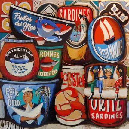 Peinture Latas marinas par Villanueva Puigdelliura Natalia | Tableau Figuratif