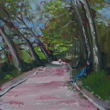 Peinture Flânerie solitaire par Sirope Rémy | Tableau