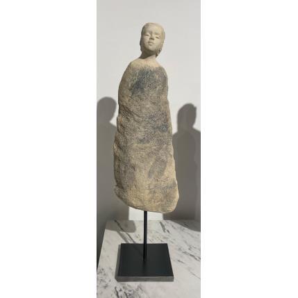 Sculpture Le silence des pierres 3 par Ferret Isabelle | Sculpture