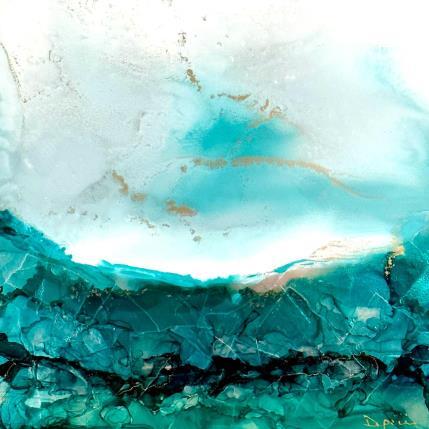 Painting 1603 Poésie givrée by Depaire Silvia | Painting Abstract Acrylic Landscapes, Marine, Minimalist, Pop icons