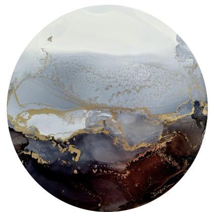 Painting 1436 Poésie minérale by Depaire Silvia | Painting Abstract Acrylic Black & White, Landscapes, Minimalist