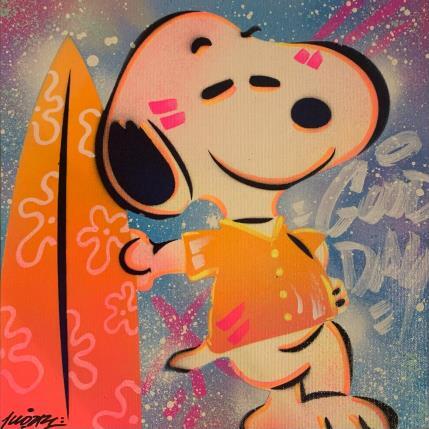 Peinture Snoopy Surf day par Kedarone | Tableau Pop-art Acrylique, Graffiti Icones Pop