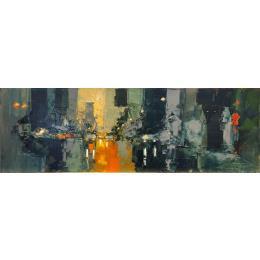 Peinture Trafic  par Castan Daniel | Tableau Figuratif Huile