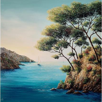 Peinture Les pins du sud par Blandin Magali | Tableau Figuratif Huile Paysages