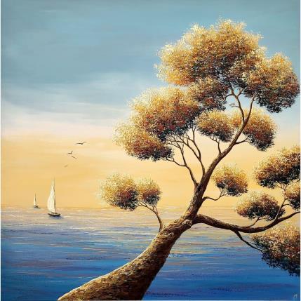 Peinture Résiliance colorée par Blandin Magali | Tableau Figuratif Huile Paysages