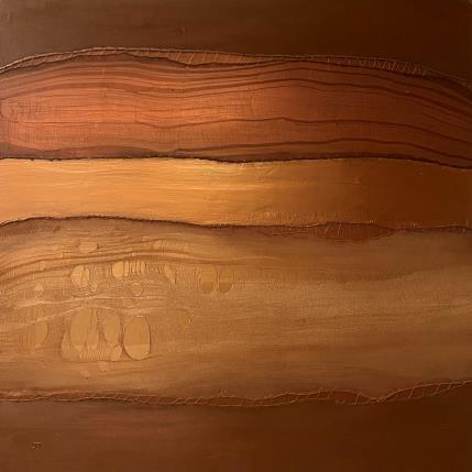 Peinture Empyrée A-1 par Settimia Taroux | Tableau Matiérisme Acrylique, Textile Paysages