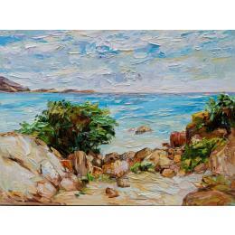 Peinture Sardaigne par Novokhatska Olga | Tableau Figuratif Acrylique, Huile Urbain