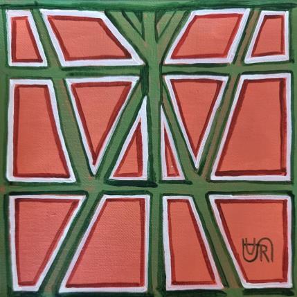 Peinture Café wall par Rasa | Tableau Figuratif Acrylique Urbain