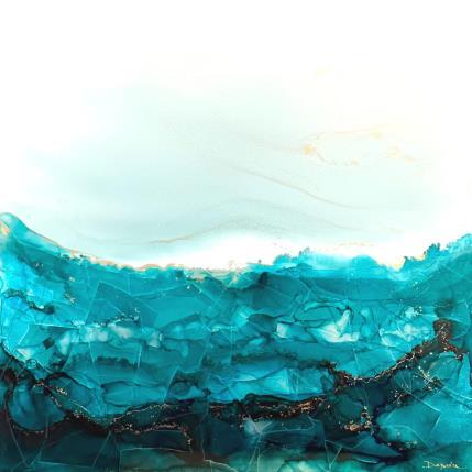 Painting 1629 Poésie givrée by Depaire Silvia | Painting Abstract Acrylic Landscapes, Minimalist