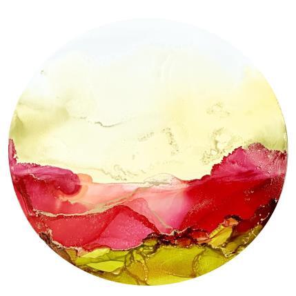 Painting 1736 POÉSIE FLORALE by Depaire Silvia | Painting Abstract Acrylic, Ink, Resin Landscapes, Minimalist, Still-life