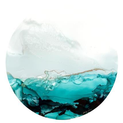 Pintura 1621 POÉSIE GIVRÉE por Depaire Silvia | Pintura Abstract Acrylic Landscapes, Marine, Minimalist