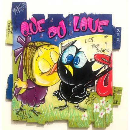 Peinture Que du love par Molla Nathalie  | Tableau Pop-art Acrylique, Posca Icones Pop