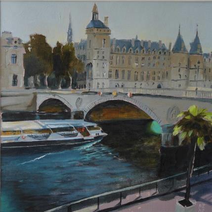 Peinture Paris 6 - Seine par Niko Marina  | Tableau Figuratif Huile Urbain