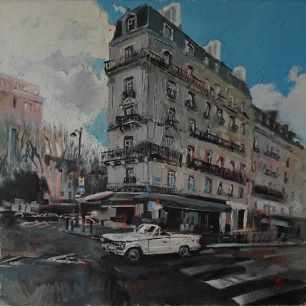 Peinture Paris 9 - Lile aus fleurs par Niko Marina  | Tableau Figuratif Huile Urbain