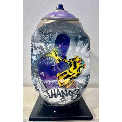 Sculpture King Thanos par Kedarone | Sculpture Pop-art Acrylique, Graffiti Icones Pop