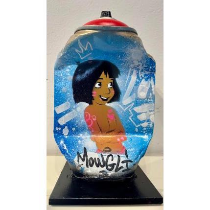 Sculpture Mowgli by Kedarone | Sculpture Pop-art Acrylic, Graffiti Pop icons