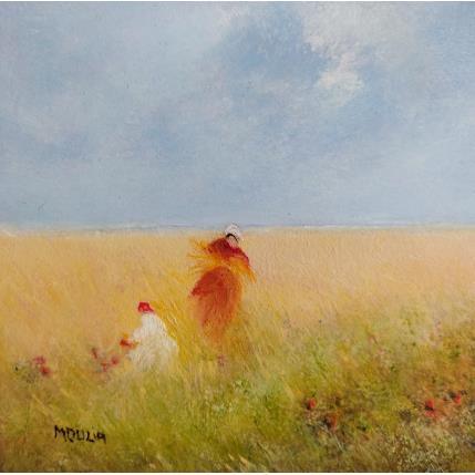 Peinture Les glaneuses par Moulia Francis | Tableau
