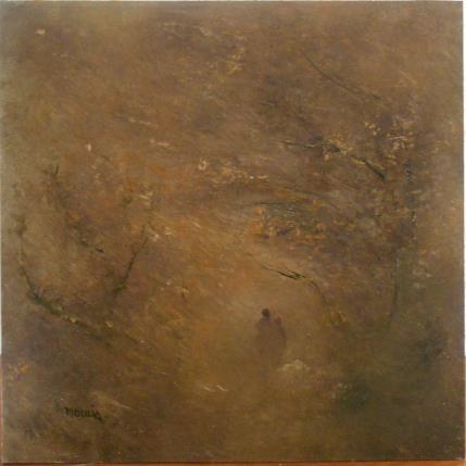 Peinture Vent d'automne par Moulia Francis | Tableau Impressionnisme Carton, Huile Nature