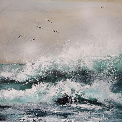 Gemälde Bol de fraicheur von Ortis-Bommarito Nicole | Gemälde Figurativ Acryl Marine