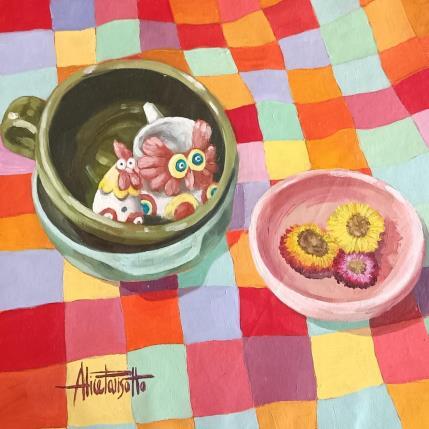 Peinture Cuchi curiosi par Parisotto Alice | Tableau Figuratif Huile