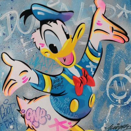 Peinture Happy Duck par Kedarone | Tableau Pop-art Acrylique, Graffiti Icones Pop