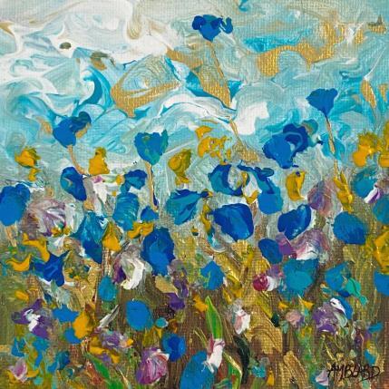 Peinture Bleuets par Amblard Florence | Tableau Figuratif Acrylique Nature