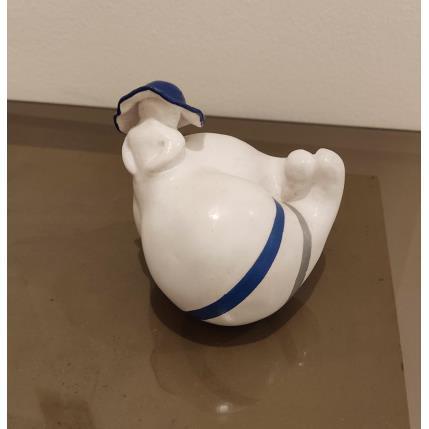 Sculpture Calypso par Silve Aude | Sculpture Art Singulier Acrylique, Céramique Minimaliste