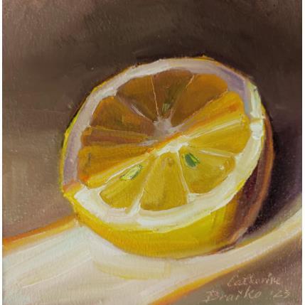 Peinture Lemon par Braiko Catherine | Tableau Réalisme Huile Natures mortes