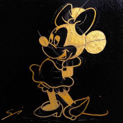 Peinture Minnie gold par Mestres Sergi | Tableau Pop-art Acrylique, Graffiti Icones Pop