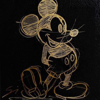 Peinture Mickey gold par Mestres Sergi | Tableau Pop-art Acrylique, Graffiti Icones Pop