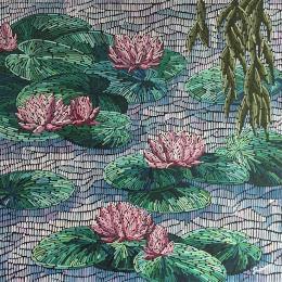 Peinture Water lilies  par Dmitrieva Daria | Tableau Impressionnisme Acrylique