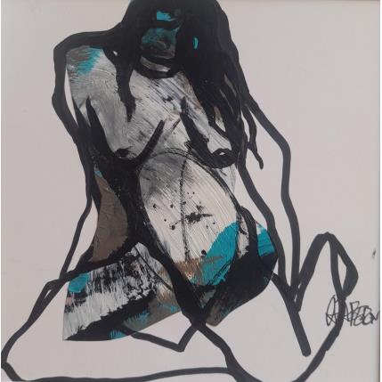 Peinture On s'habille 2 par Chaperon Martine | Tableau Figuratif Acrylique Nu