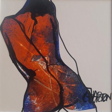 Peinture Seconde peau 1 par Chaperon Martine | Tableau Figuratif Acrylique Nu