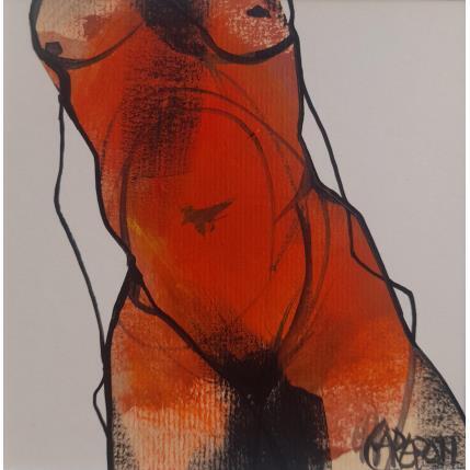 Peinture Seconde peau 2 par Chaperon Martine | Tableau Figuratif Acrylique Nu