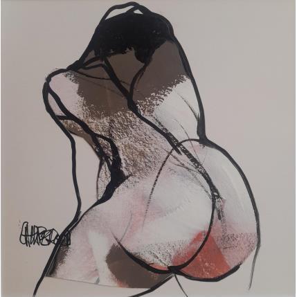 Peinture Seconde peau 1 par Chaperon Martine | Tableau Figuratif Acrylique Nu
