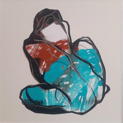 Peinture Seconde peau 2 par Chaperon Martine | Tableau Figuratif Acrylique Nu