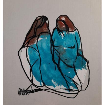 Peinture Toi et moi par Chaperon Martine | Tableau Figuratif Acrylique Nu